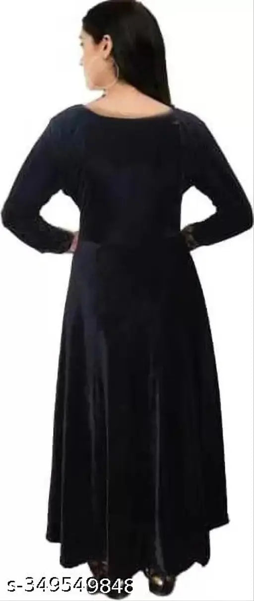 Velvet kurti with pent for winter