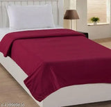 MBK Panipat Blanket Red Plain