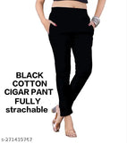 Black Trousers & Pants Cigar pant