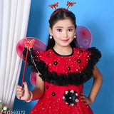 Enchanting Fairy Frock Pari Dress with Wings, Magic Stick and Headband | Pari Frock | Party Costume | Girls Frocks | Kids Frocks | baby girl dress | birthday dress | Angle Dress | frock dikhaiye |