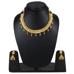 Elegant Bollywood Inspired Traditional Copper Gold Plated Necklace - GillKart