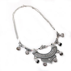 Afghani Designer Turkish Style Vintage Oxidised German Silver Tribal Necklace Pandeant Antique Jewellery Boho Gypsy - GillKart