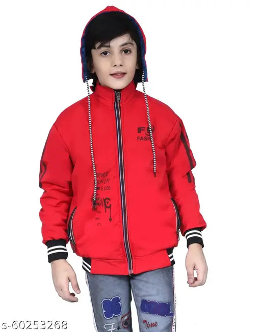 Boys Pink Georgette Jackets & Coats Pack Of 1