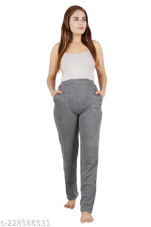 Muskaan Women's Hosiery Cotton Lower Track Pant Pyjama With Both Sides Pocket