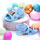 Indoor- Outdoor Shiny Kids Sandals for Summer and Winter with Whistle, CHU -CHU sound, Music(Bacho ke sandals) Age 0-2 years Sky Blue