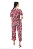 Printed Women Jumpsuit Rayon Printed Jumpsuits for Women | Women Comfortable Geometric Print Jumpsuit"