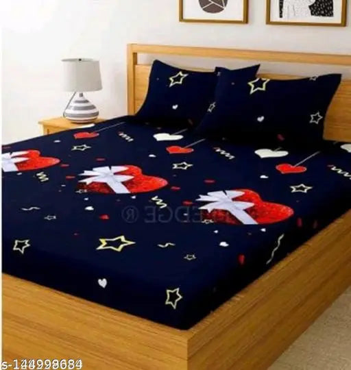 New Looking 2 Combo Double 3D Printed Bedsheet With 4 Pillow Covers