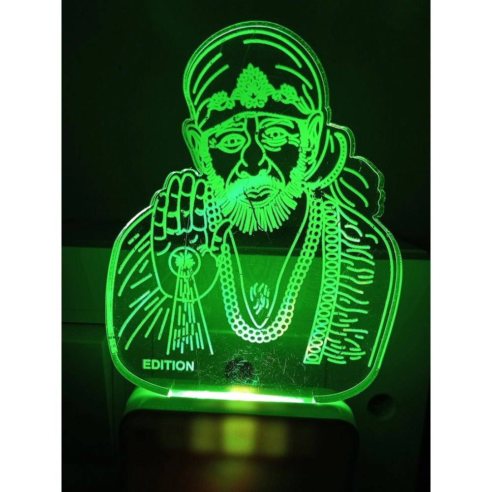 Shridi Sai Baba AC Adapter Night Lamp - GillKart