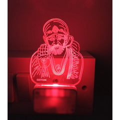 Shridi Sai Baba AC Adapter Night Lamp - GillKart