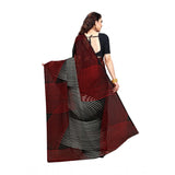 Women's Georgette Saree(Black,5-6 Mtrs) - GillKart