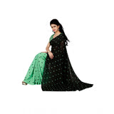 Women's Georgette Saree(Green,5-6 Mtrs) - GillKart