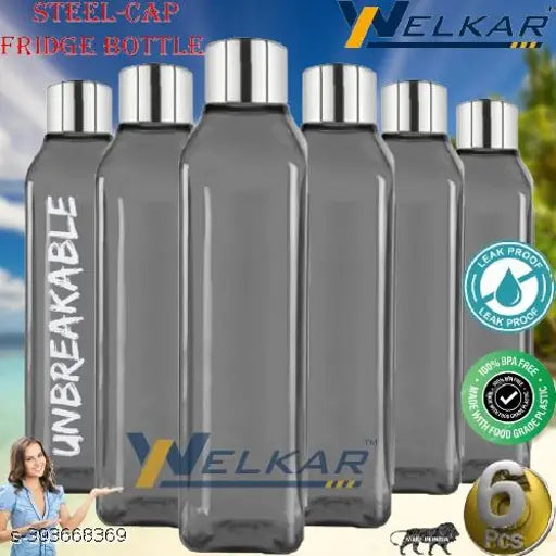 Fridge Water bottle Water Bottle with SS Cap Gift Set Fridge Water Bottles Food Grade Water Bottle Combo for Fridge,for Home,Office,Gym & School| | Best Usage for Office/ School/ College/ Gym/Picnic/ Home/ Fridge 1000ml Bottle Water Bottle|Freezer