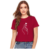 Women's Cotton Western Wear T-Shirt (Maroon) - GillKart