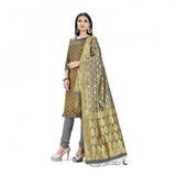 Banarasi Silk Unstitched Salwar-Suit Material Premium Quality With Dupatta (Color: Black) - GillKart