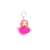 Pack of 5_Doll Girl Keychain (Color: Assorted) - GillKart