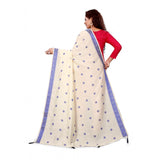 Women's Vichitra Viscose Silk Blend Jacquard Work Dupatta (Cream, Length:2-2.4 mtr) - GillKart