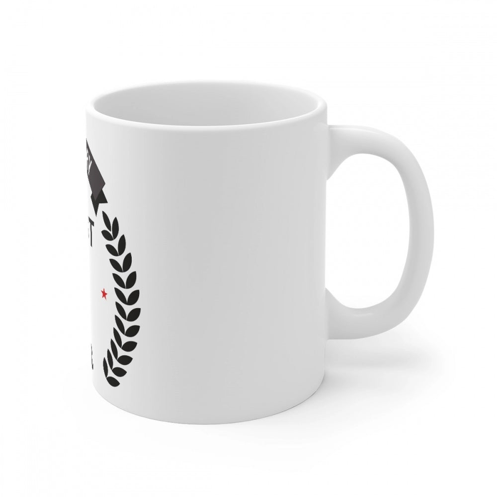 Ceramic 42nd Anniversary Printed Coffee Mug (Color: White, Capacity:330ml) - GillKart