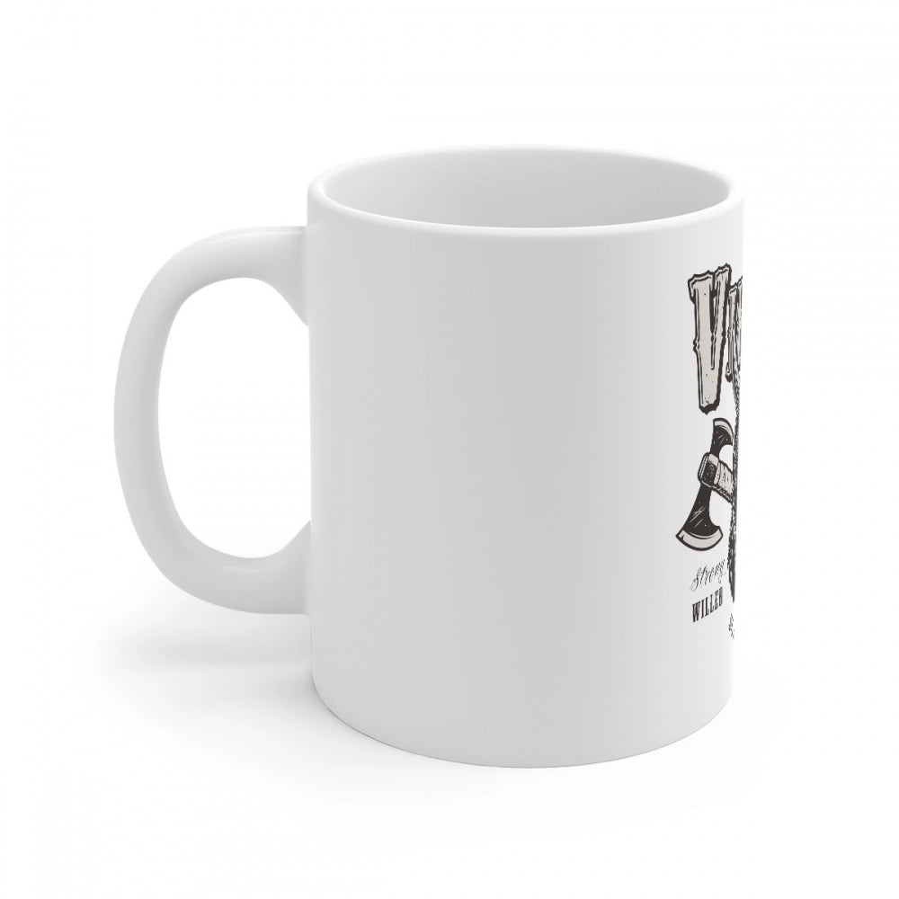 Ceramic Gorila Desing Printed Coffee Mug (Color: White, Capacity:330ml) - GillKart