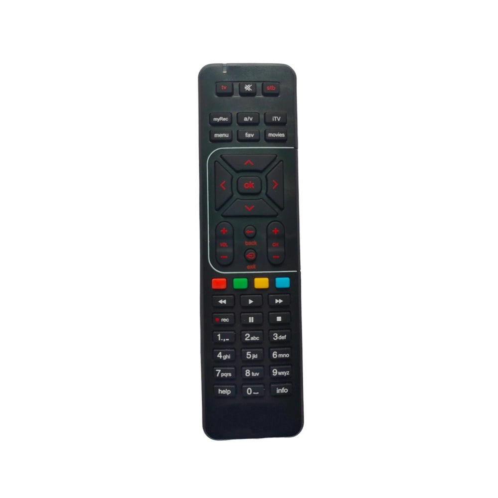 DTH Remote with Recording Feature, Compatible with Airtel DTH Set Top Box Remote (Pairing Required to Sync TV Functions) - GillKart