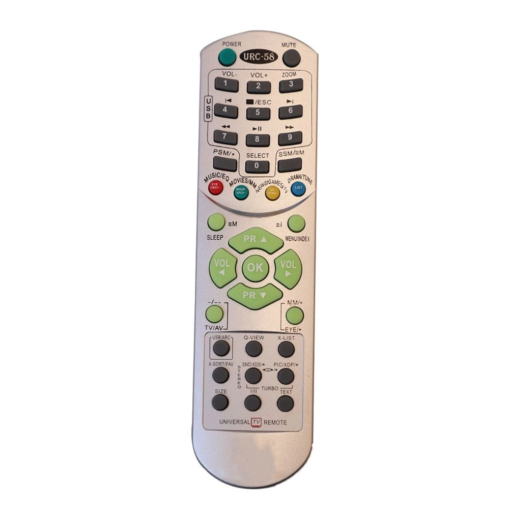 CRT TV Remote No. URC58, Compatible with LG CRT TV Remote Control (Exactly Same Remote will Only Work) - GillKart