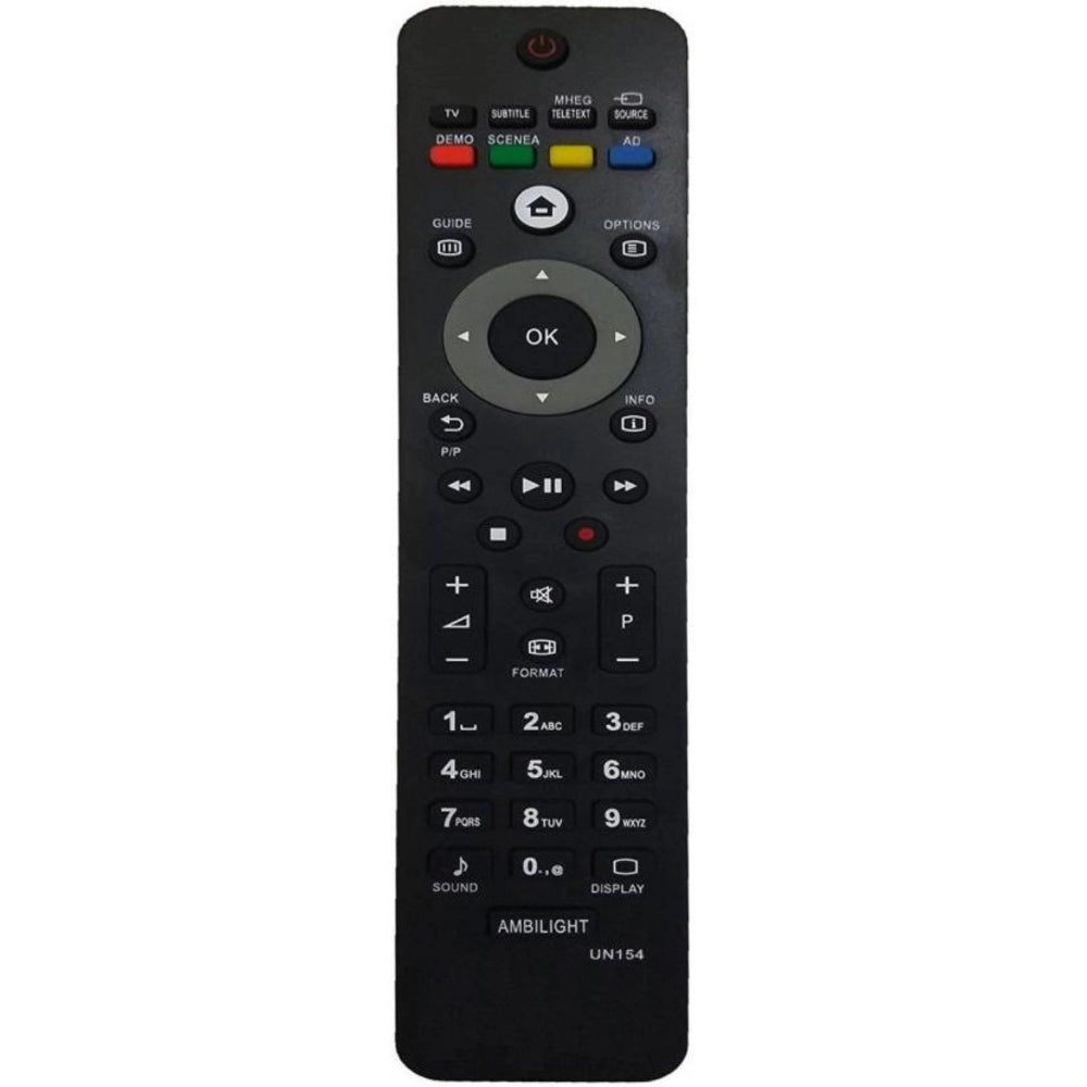 LCD/LED Remote No. UN154, Compatible with Philips LCD/LED TV Remote Control (Exactly Same Remote will Only Work) - GillKart