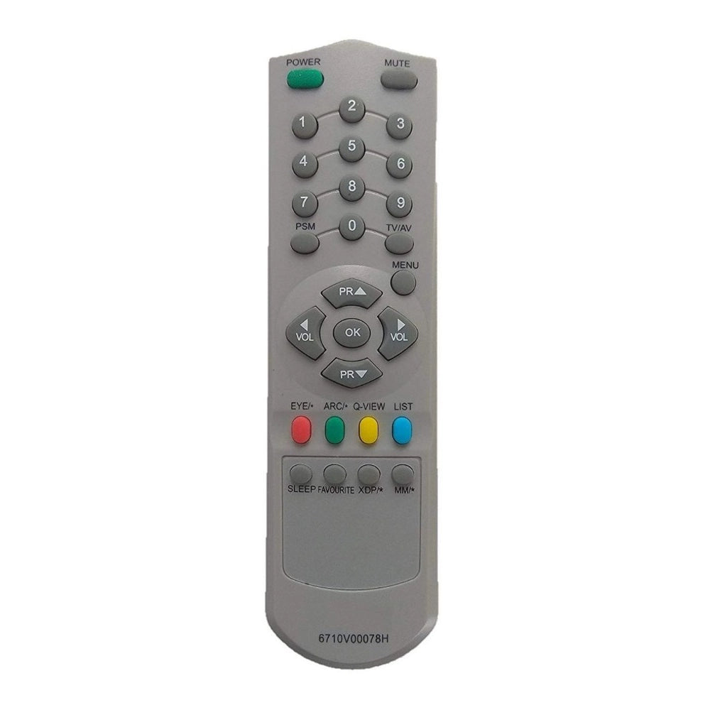 CRT TV Remote No. 6710V00078H, Compatible with LG CRT TV Remote Control (Exactly Same Remote will Only Work) - GillKart