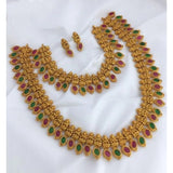 Women's Jewellery Set (Red And Green, Free Size) - GillKart