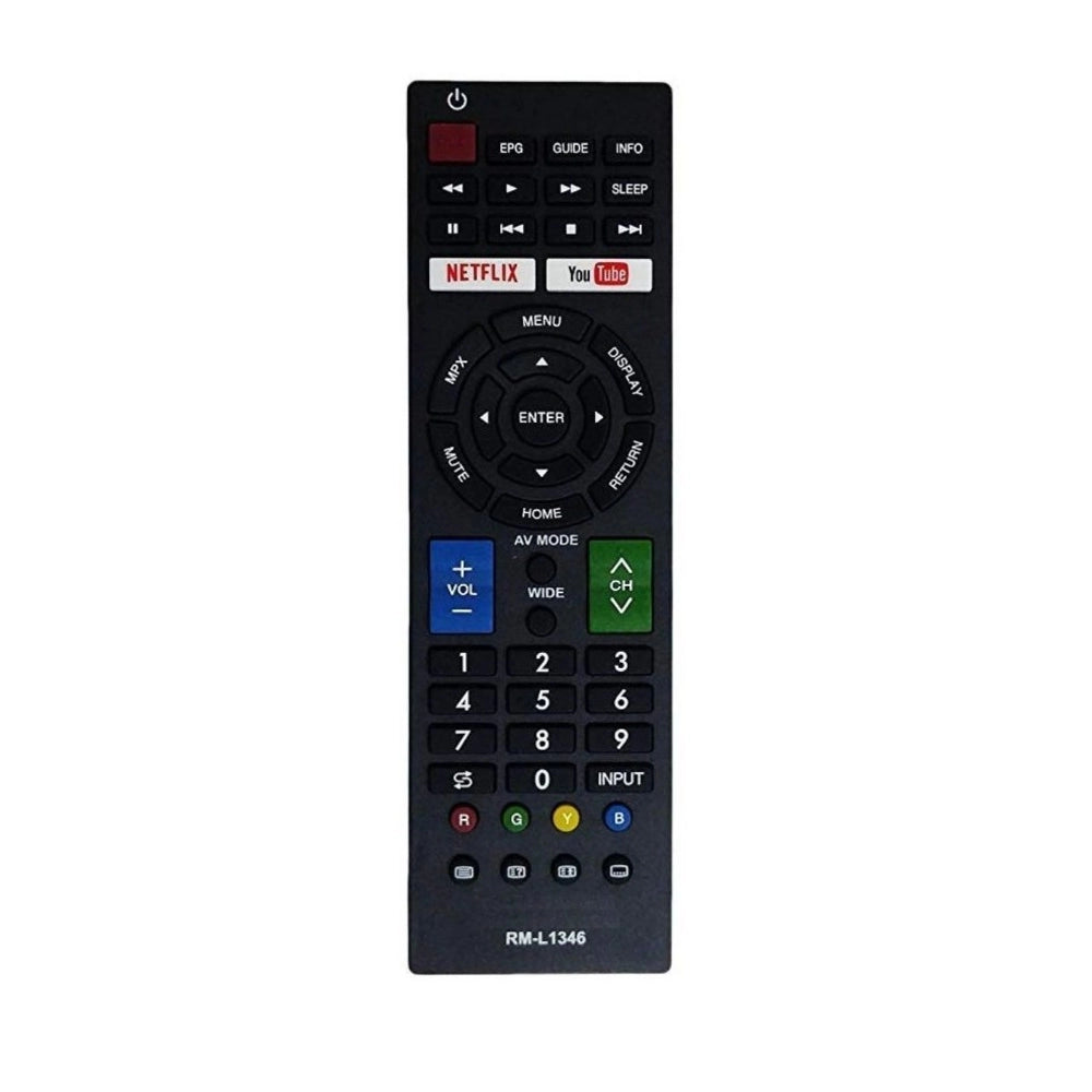 Remote with Netflix and YouTube Function (No Voice), Compatible with Sharp Smart TV LCD/LED Remote Control (Exactly Same Remote will Only Work) - GillKart