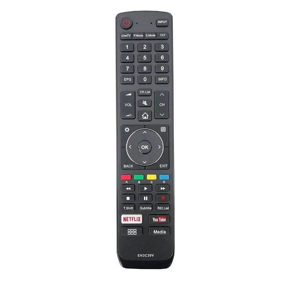 Remote No. EN3C39V (No Voice), Compatible with Vu Smart TV LCD/LED Remote Control (Exactly Same Remote will Only Work) - GillKart