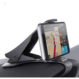 Stylish Car Chimti Dashboard Phone Holder Mount Mobile Clip Stand For All Smartphones (Black) - GillKart