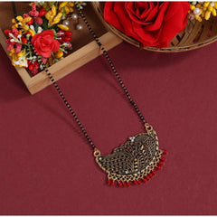 Women's Red Color Mangalsutra - GillKart