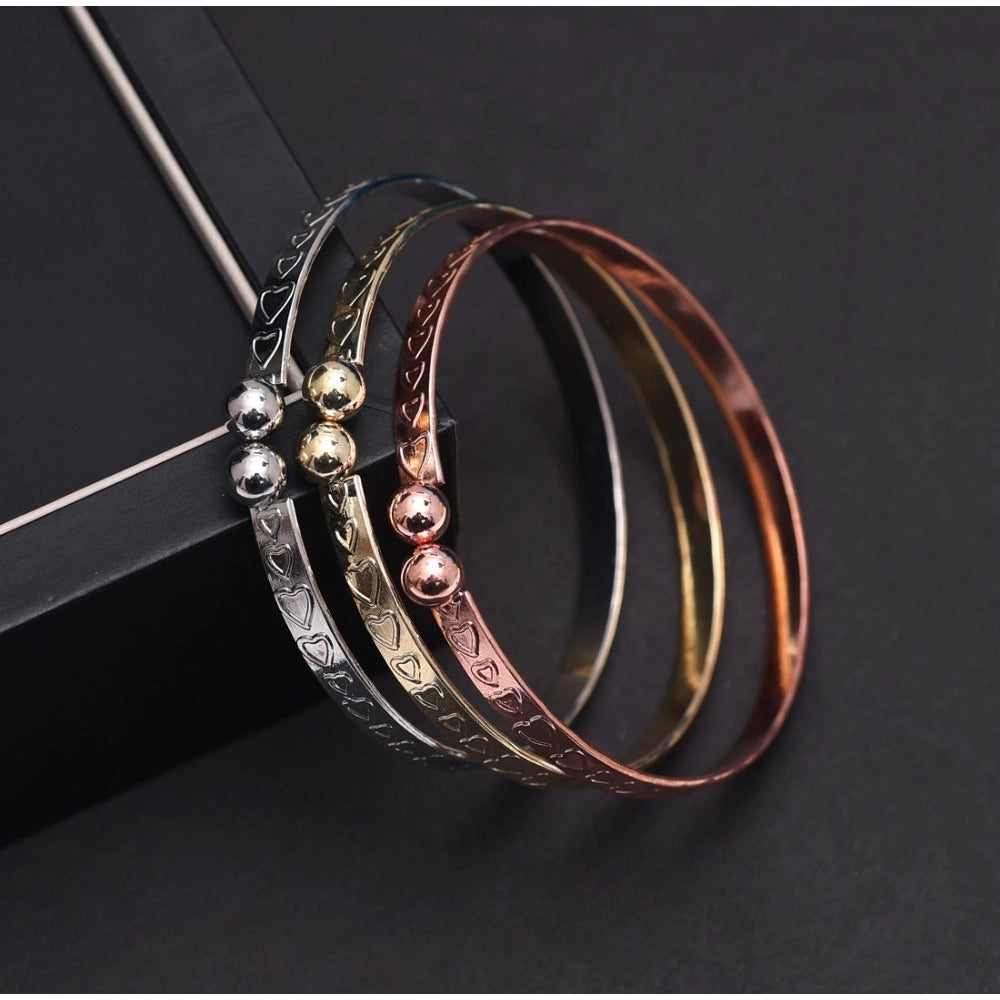 Women's Multi Color 3 Pieces Adjustable Bracelets &amp; Rings - GillKart