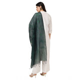 Women's Cotton Embroidered Dupatta (Green, Length: 2.25 to 2.50 Mtr) - GillKart