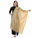 Women's Cotton Embroidered Dupatta (Gold, Length: 2.25 to 2.50 Mtr) - GillKart