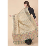 Women's Art Silk Printed Dupatta (Gold, Length: 2.25 to 2.50 Mtr) - GillKart