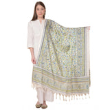 Women's Art Silk Printed Dupatta (Grey, Length: 2.25 to 2.50 Mtr) - GillKart