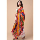 Women's Chanderi Printed Dupatta (Multicolor, Length: 2.25 to 2.50 Mtr) - GillKart