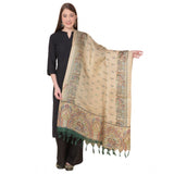 Women's Art Silk Printed Dupatta (Gold, Length: 2.25 to 2.50 Mtr) - GillKart