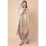 Women's Art Silk Printed Dupatta (Gold, Length: 2.25 to 2.50 Mtr) - GillKart