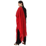 Women's Cotton Embroidered Dupatta (Red, Length: 2.25 to 2.50 Mtr) - GillKart