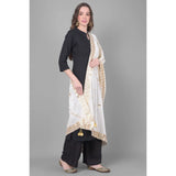 Women's Velvet Gotta Patti Dupatta (White, Length: 2.25 to 2.50 Mtr) - GillKart