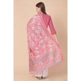 Women's Art Silk Printed Dupatta (Pink, Length: 2.25 to 2.50 Mtr) - GillKart