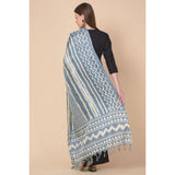 Women's Art Silk Printed Dupatta (Grey, Length: 2.25 to 2.50 Mtr) - GillKart