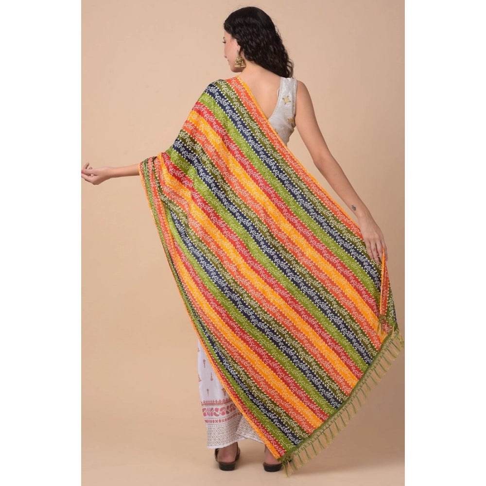 Women's Chanderi Printed Dupatta (Multicolor, Length: 2.25 to 2.50 Mtr) - GillKart