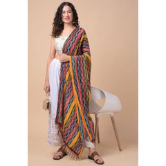 Women's Chanderi Printed Dupatta (Multicolor, Length: 2.25 to 2.50 Mtr) - GillKart