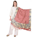 Women's Art Silk Printed Dupatta (Maroon, Length: 2.25 to 2.50 Mtr) - GillKart