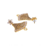 Women's Rose Gold Plated Alloy Earrings (Gold) - GillKart