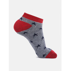 4 Pairs Unisex Casual Cotton Blended Printed Ankle length Socks (Assorted) - GillKart