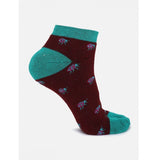 4 Pairs Women's Casual Cotton Blended Printed Ankle length Socks (Assorted) - GillKart