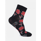 4 Pairs Women's Casual Cotton Blended Printed Ankle length Socks (Assorted) - GillKart